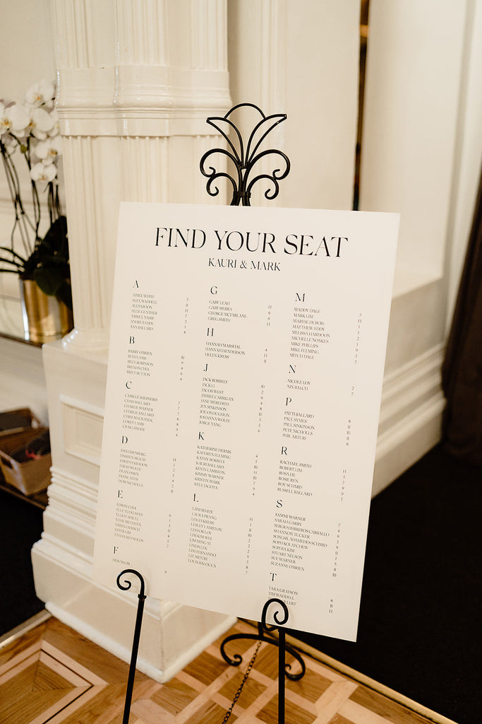 Dreamy Wedding Signage Printed for Quat Quatta Wedding