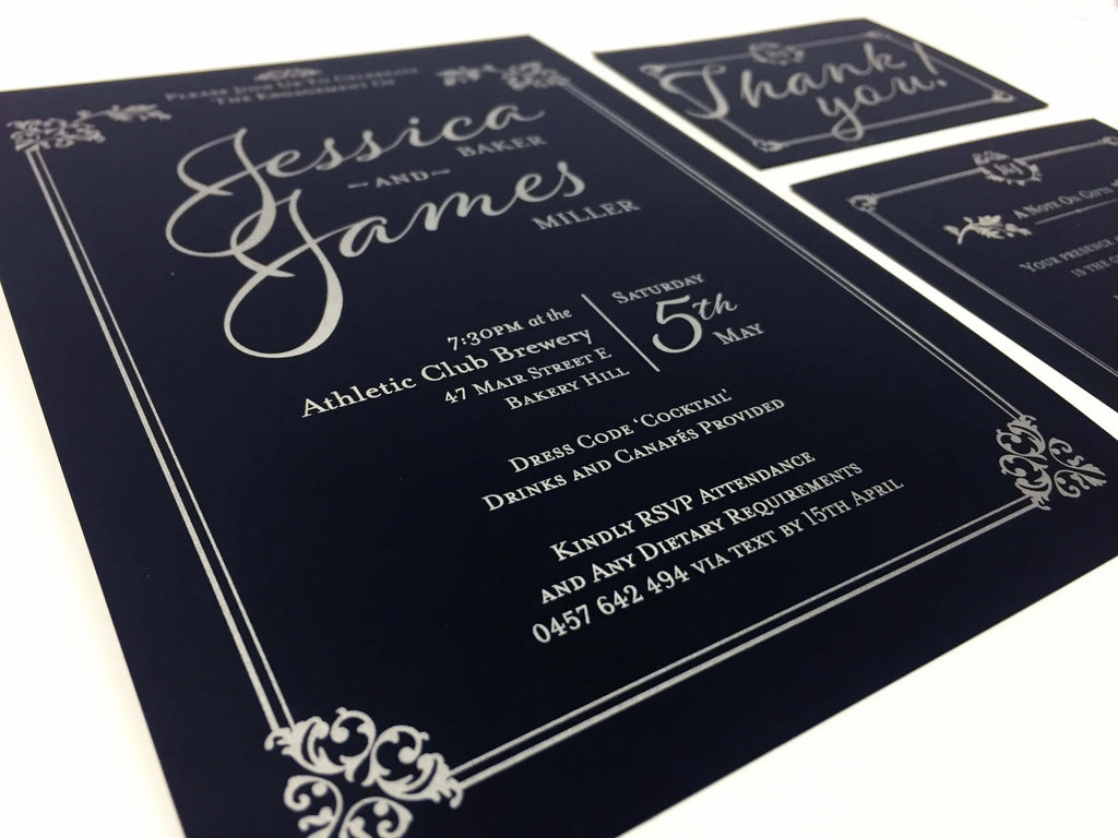 Silver Metallic Inks for your Wedding Invitations